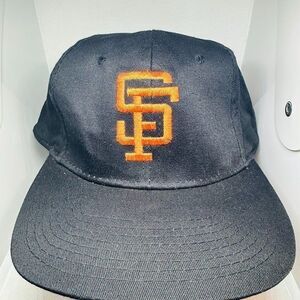 Vintage MLB Mens San Francisco Giants Black Baseball Hat One Size Fit All